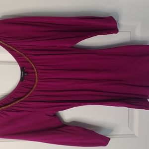 Express 3/4 gold beaded top